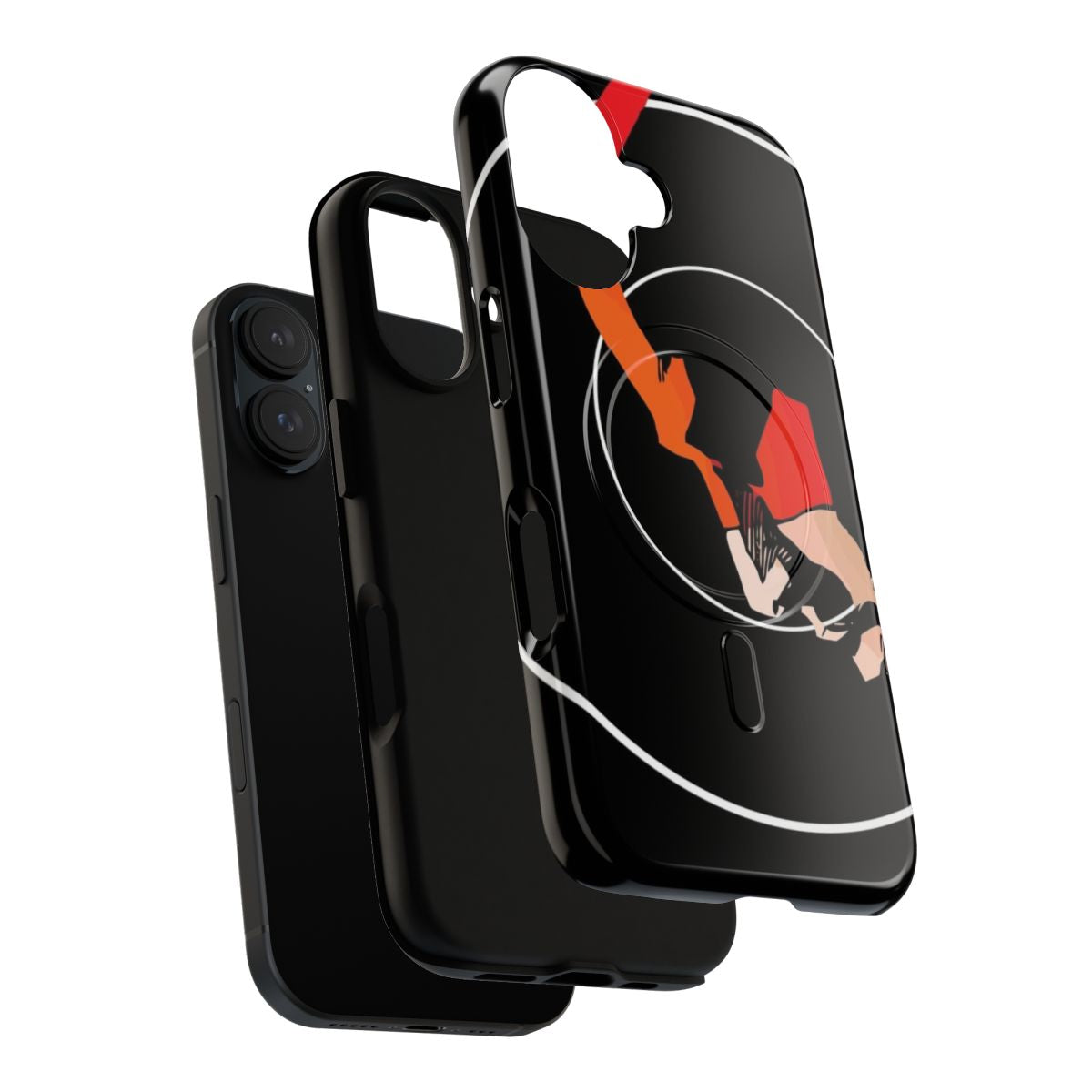 Magnetic tough phone case with a superhero inspired design - Layers