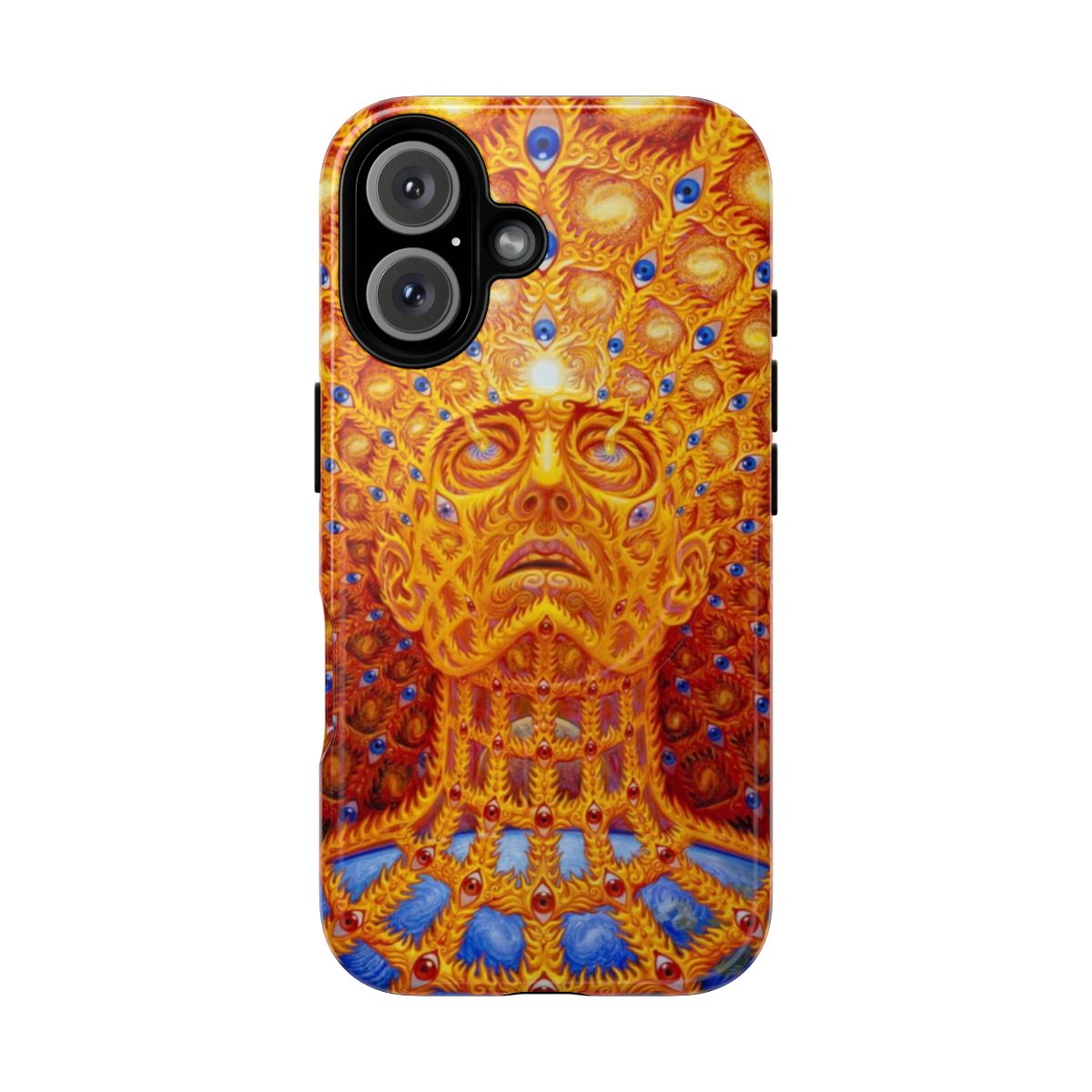 Magnetic tough phone case with surreal and visionary artwork design