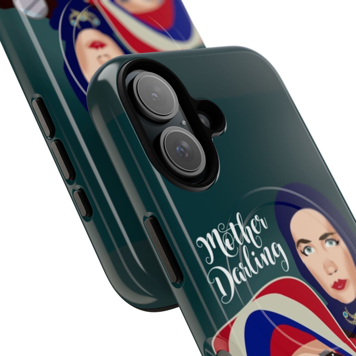 Magnetic tough phone case with art by Alejandro Mogolloart - Detail