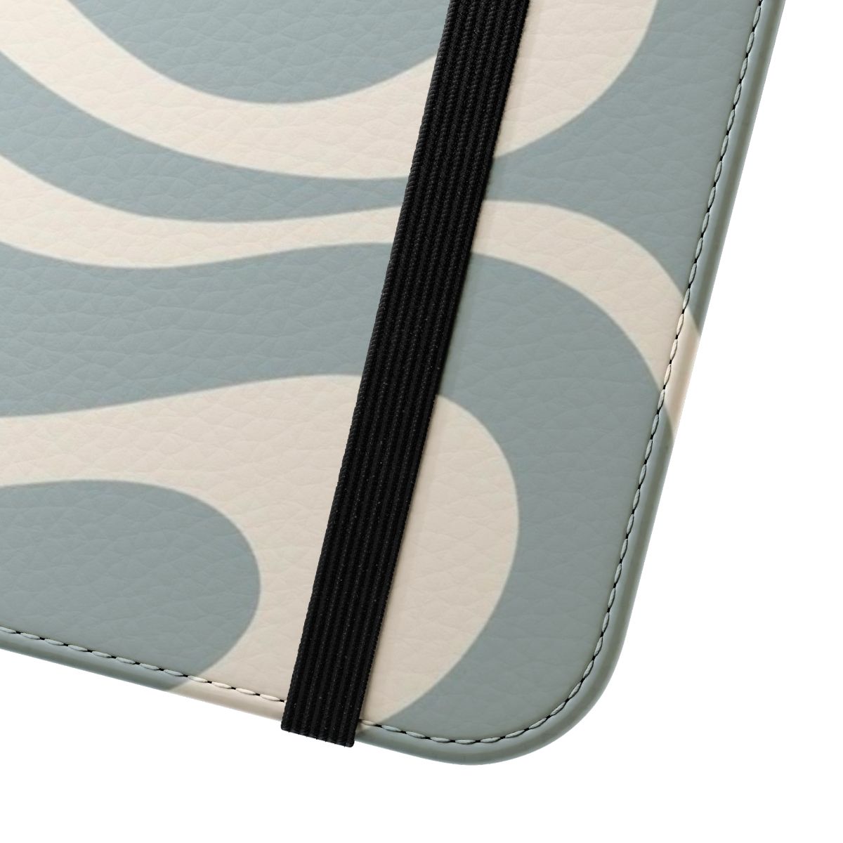 Stylish abstract pattern design on a flip phone case - Close Up