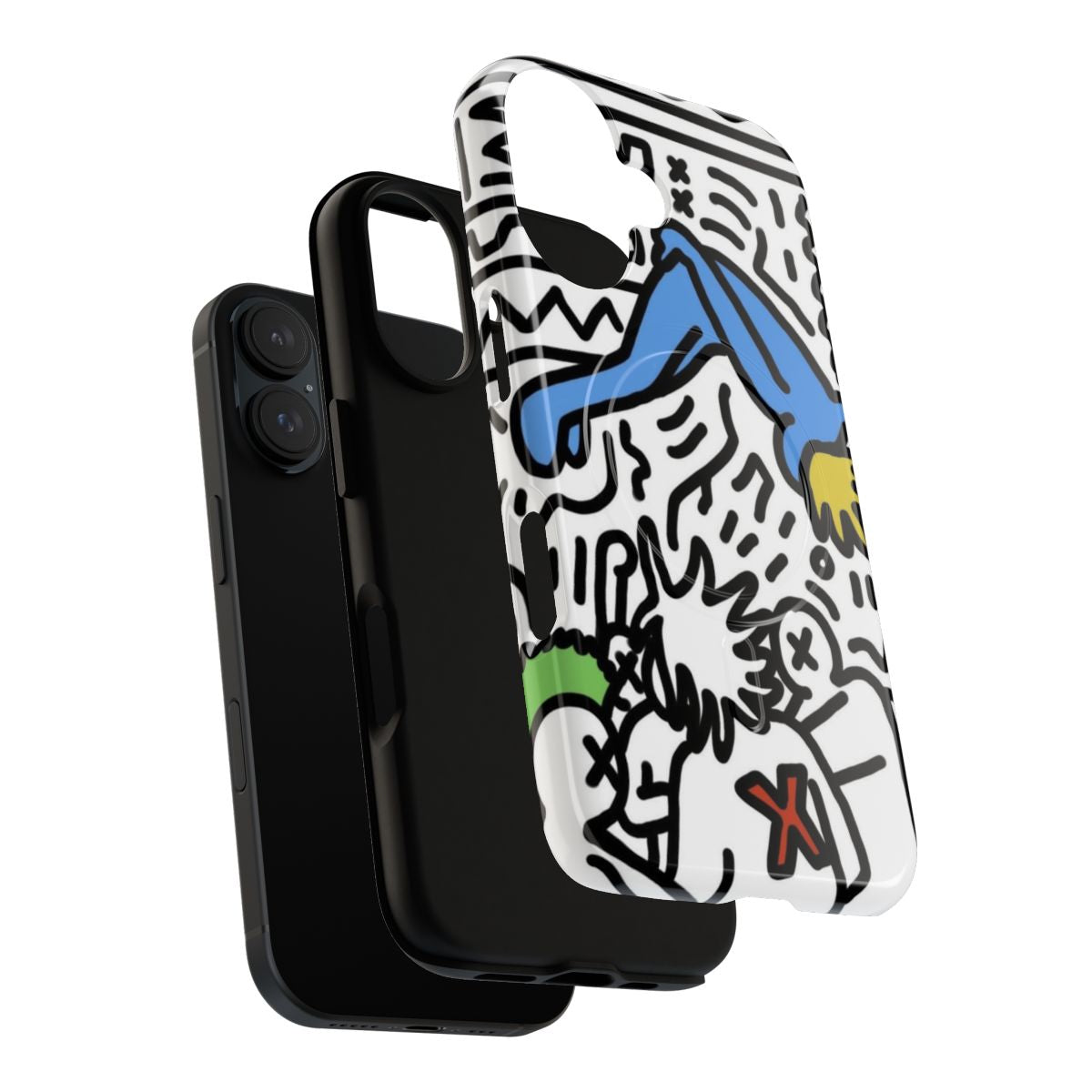 Durable and stylish phone case featuring a die lit cartoon design, perfect for Playboi Carti fans. - Layers