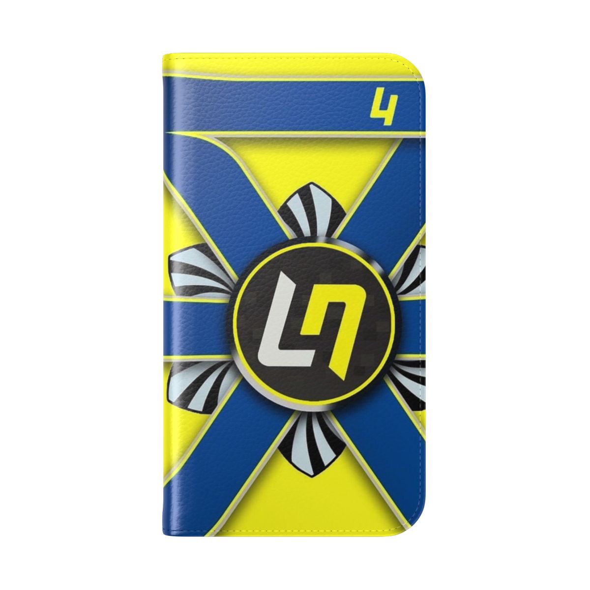 Lando Norris Formula 1 Inspired Flip Cover Phone Case - Folded Back