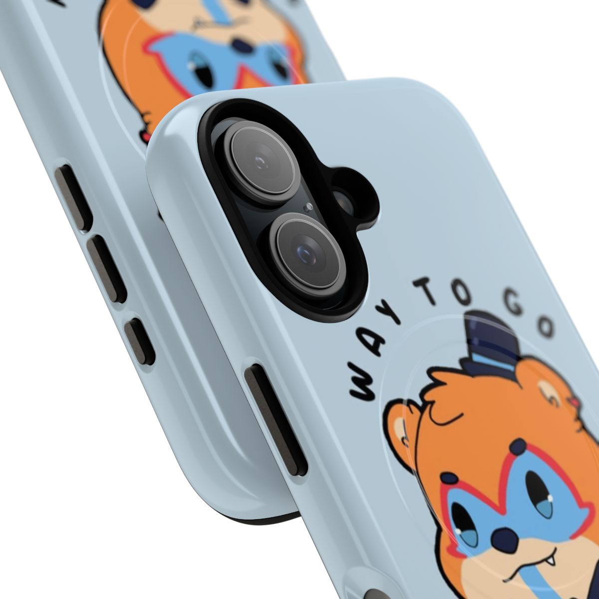 Glamrock Freddy-themed phone case with a magnetic, tough design for FNAF Security Breach fans - Detail