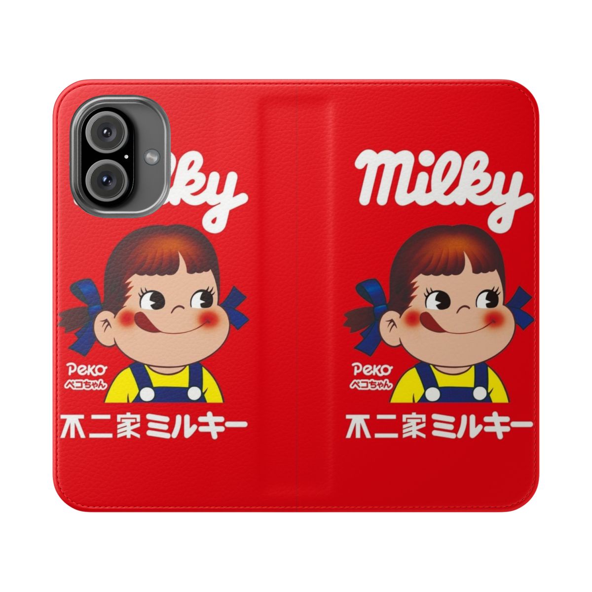 Milky Peko-chan inspired phone case with a cute and whimsical design