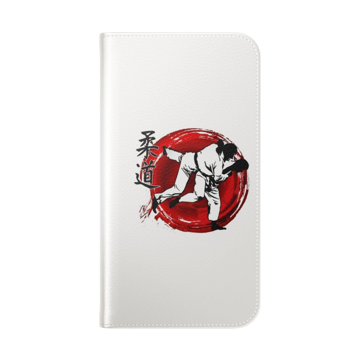 Martial arts inspired judo flip phone case with traditional Japanese design - Folded Back