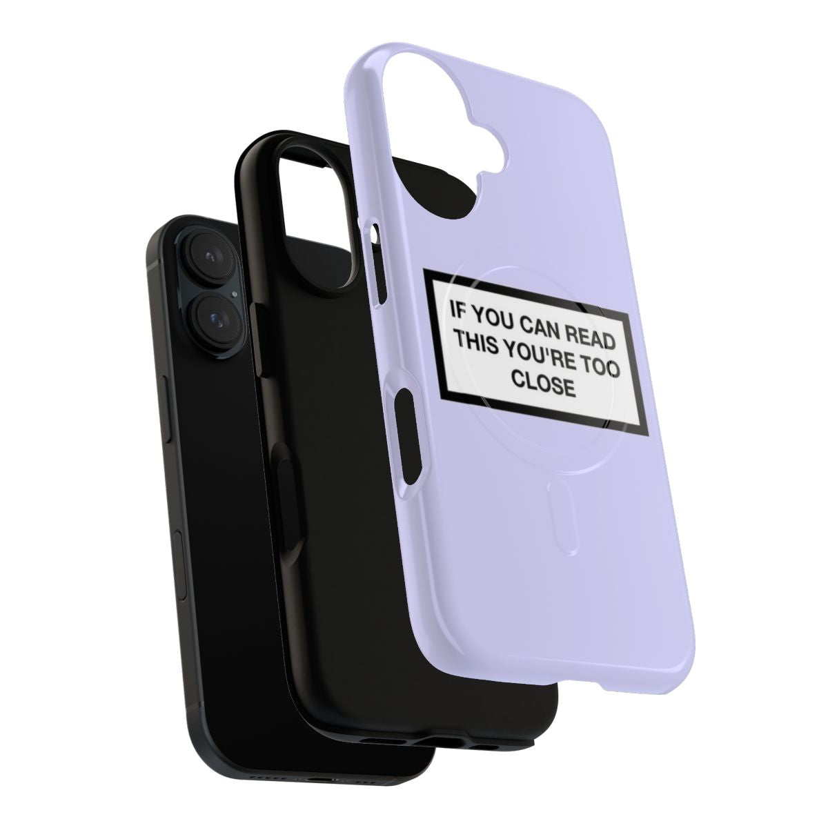 "Magnetic tough phone case with motivational 'Get Out of Your Comfort Zone' design" - Layers