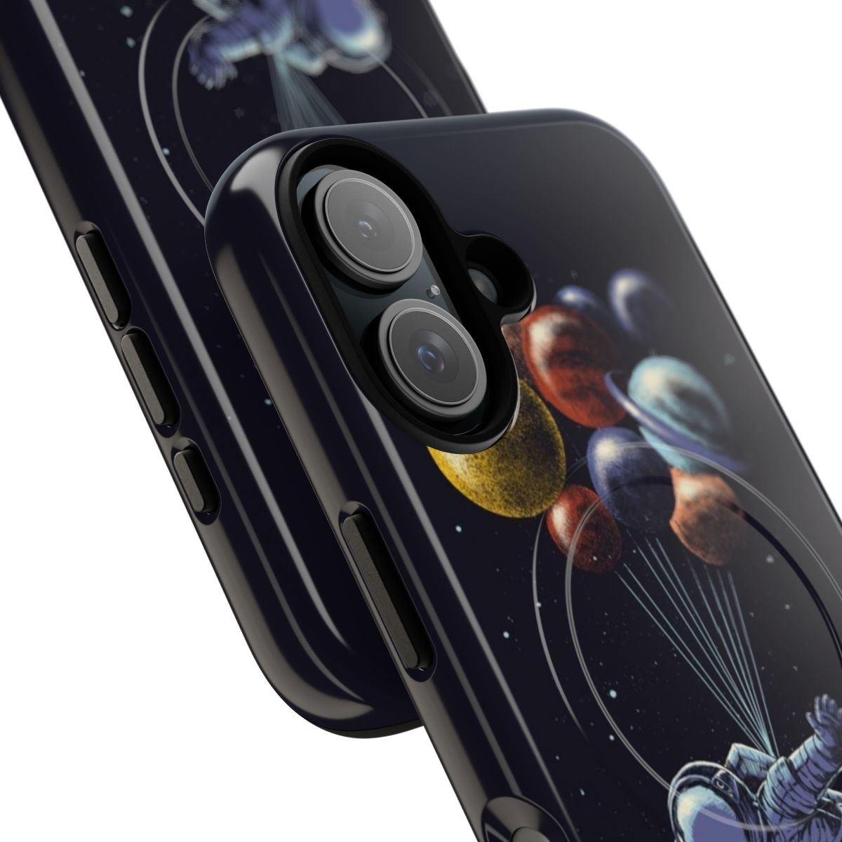 Colorful abstract space-themed magnetic phone case - Detail