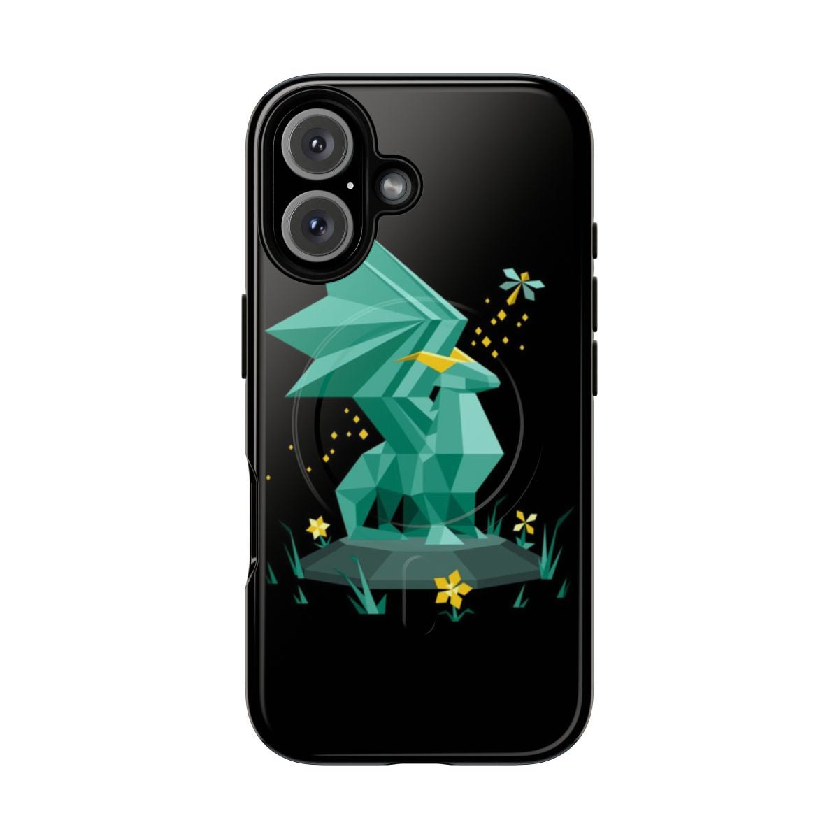 Crystal Guardian Magnetic Tough Phone Case featuring a chibi Spyro the Dragon design