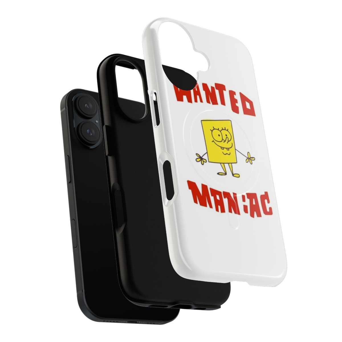 Vintage-style Spongebob SquarePants phone case with magnetic closure and tough construction - Layers