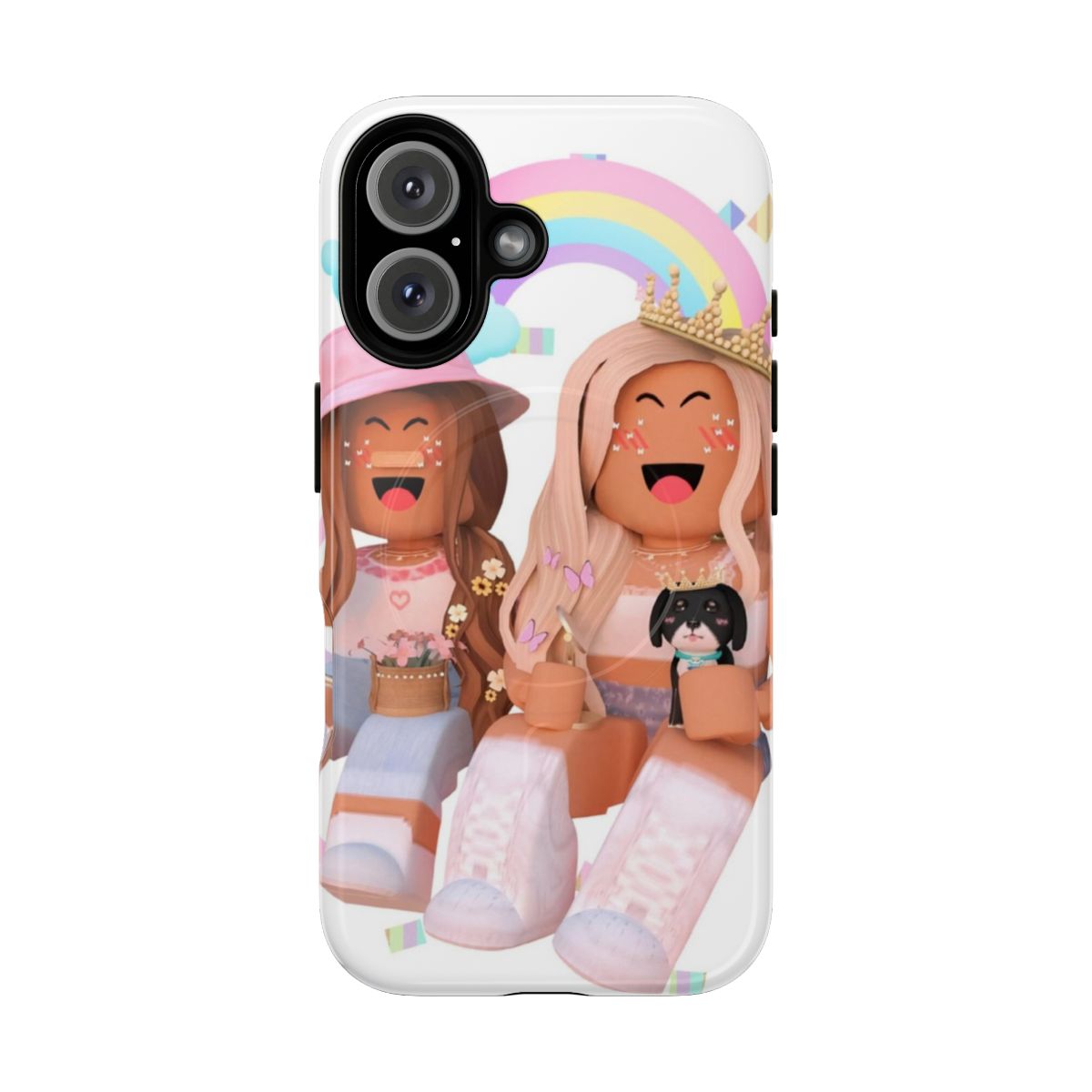 Roblox-themed magnetic phone case with a tough design for girls