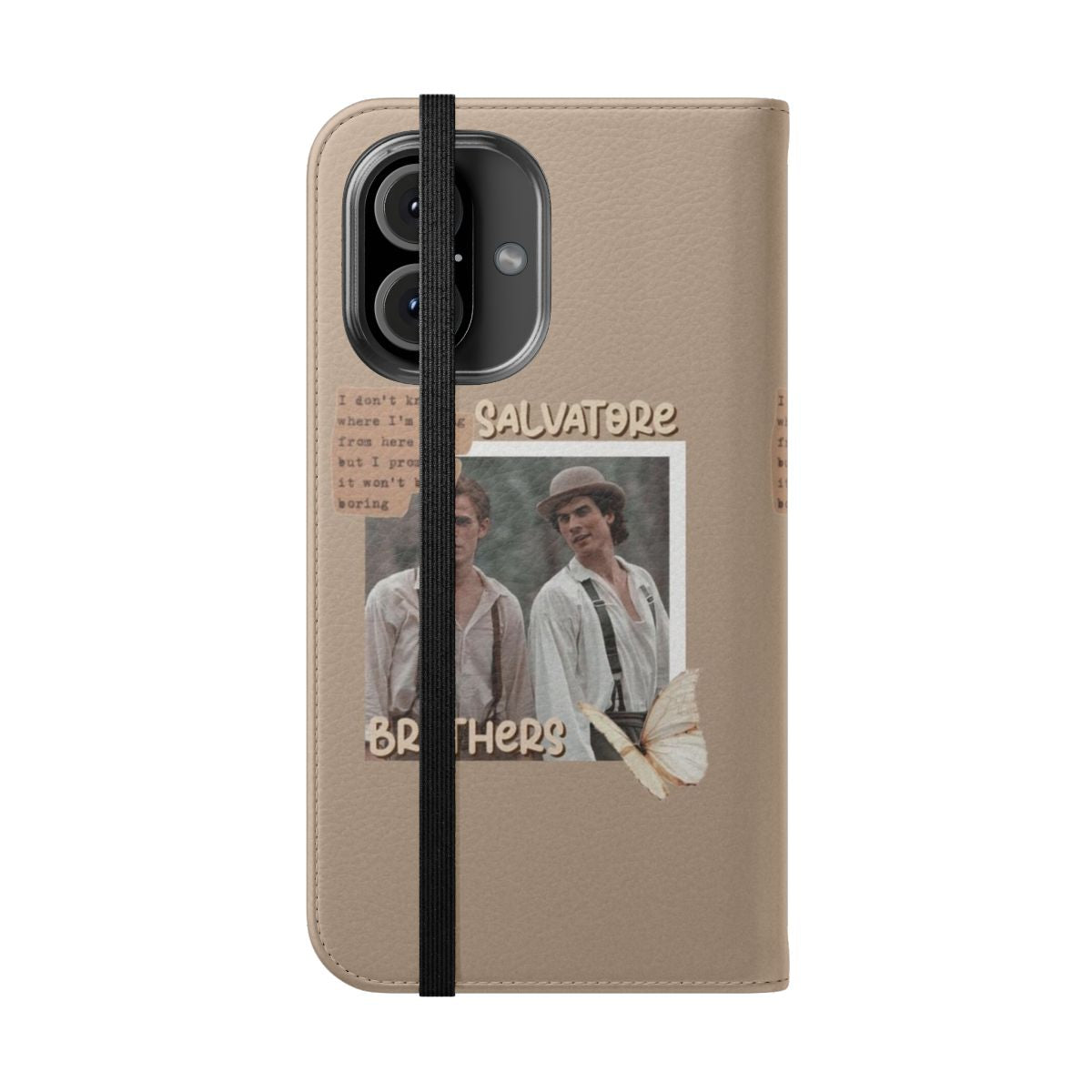 Salvatore Brothers Inspired Flip Cover Phone Case - Folded Front