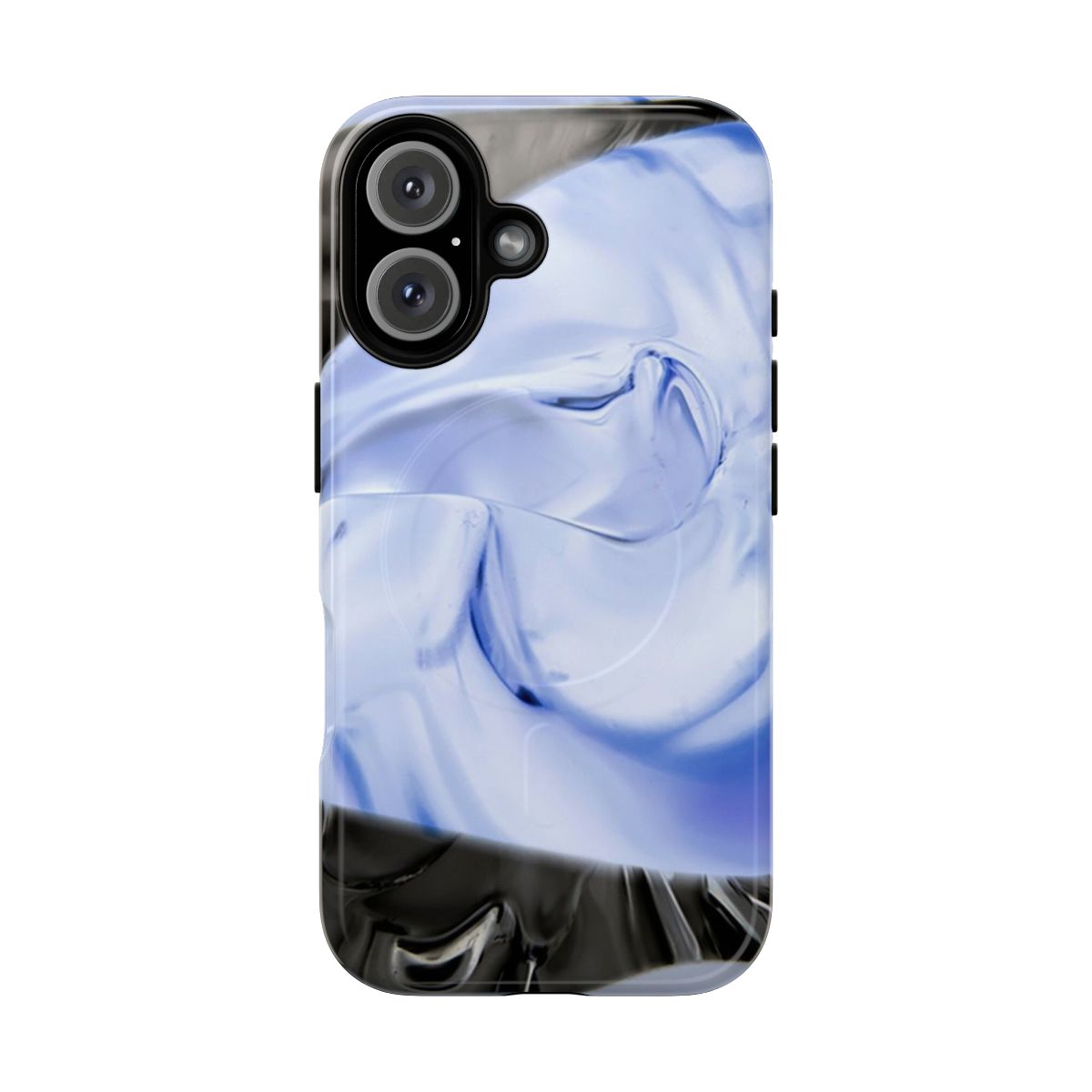 Sleek abstract art metallic phone case for iPhone