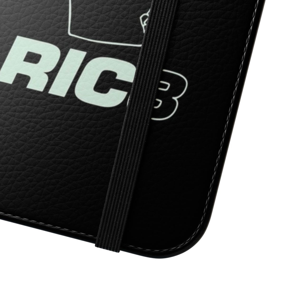 A stylish and durable flip cover phone case featuring the iconic Daniel Ricciardo design for Formula 1 enthusiasts. - Close Up