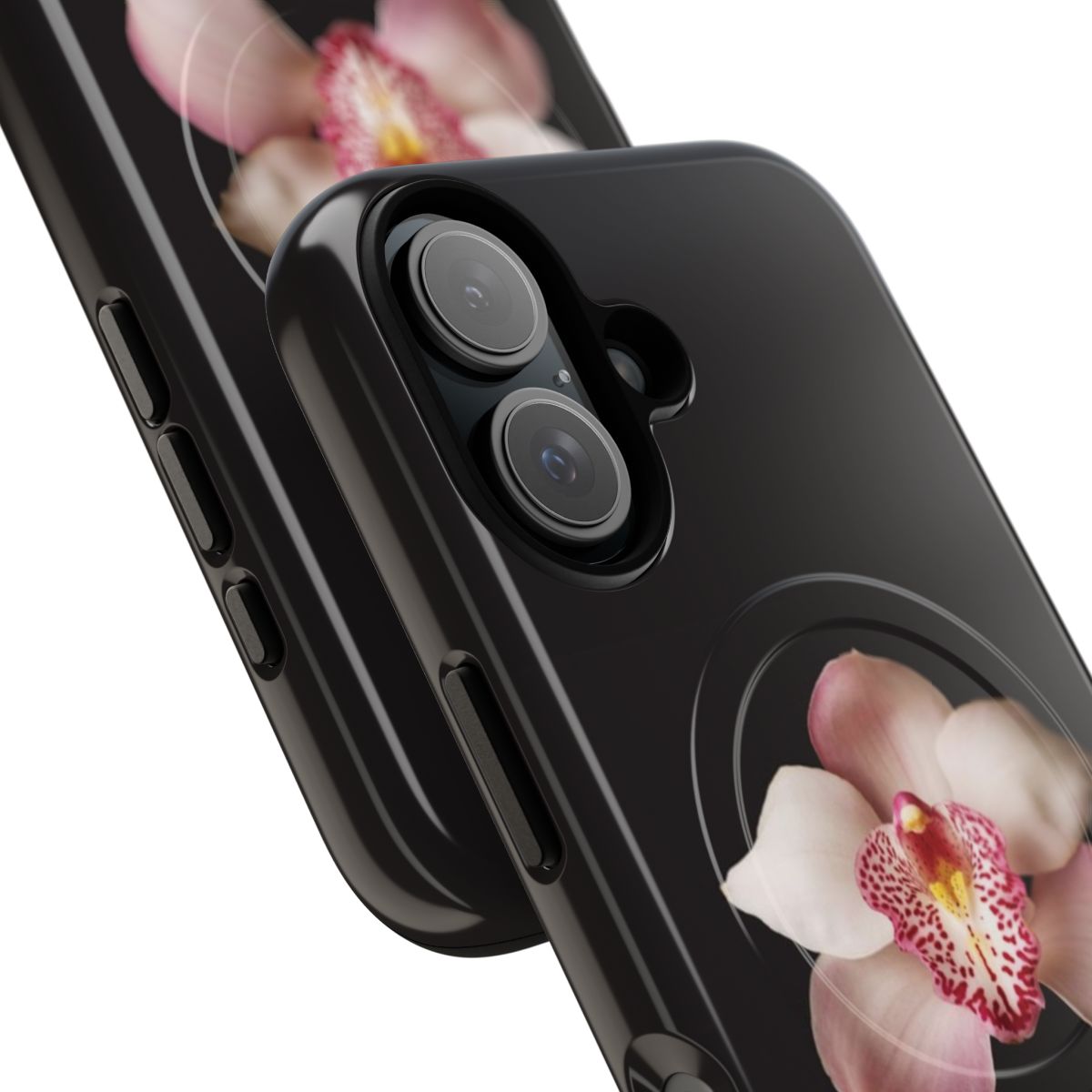 Vibrant Cymbidium Orchid Flower Phone Case - Detail