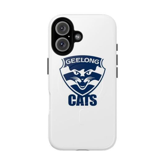 Geelong-themed phone case with magnetic tough design for sports fans