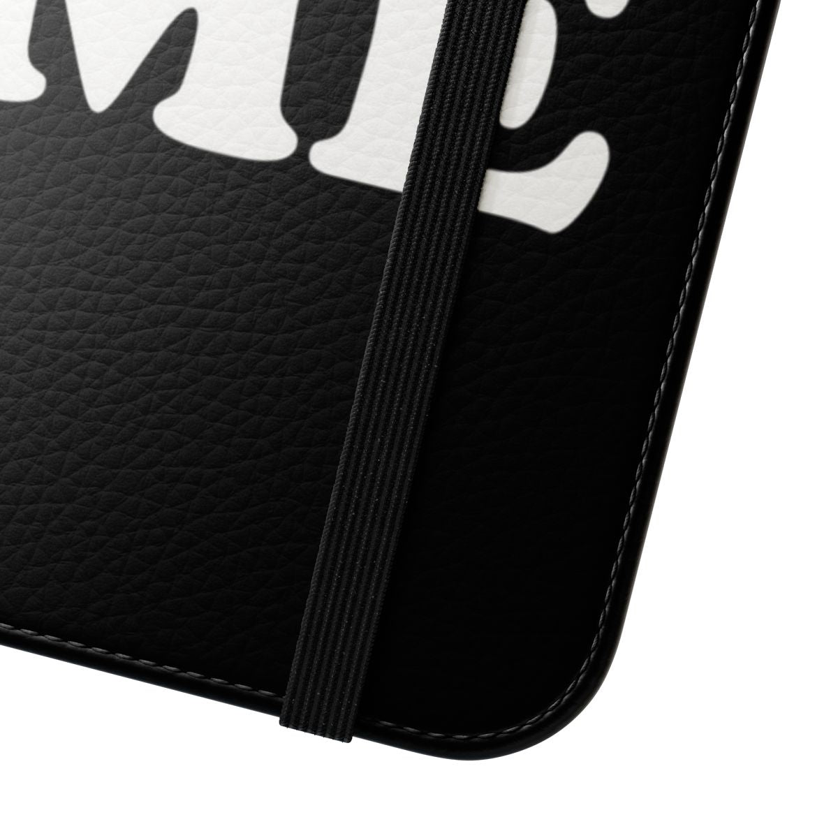 Heart-shaped flip phone case with "I Love Me" design - Close Up