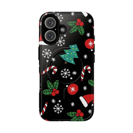 Christmas magnetic phone cases with festive designs