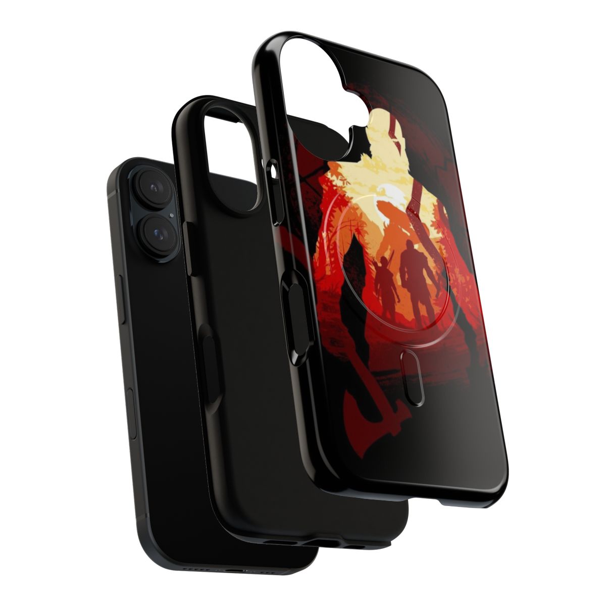 Magnetic tough phone case with mythological gods design - Layers