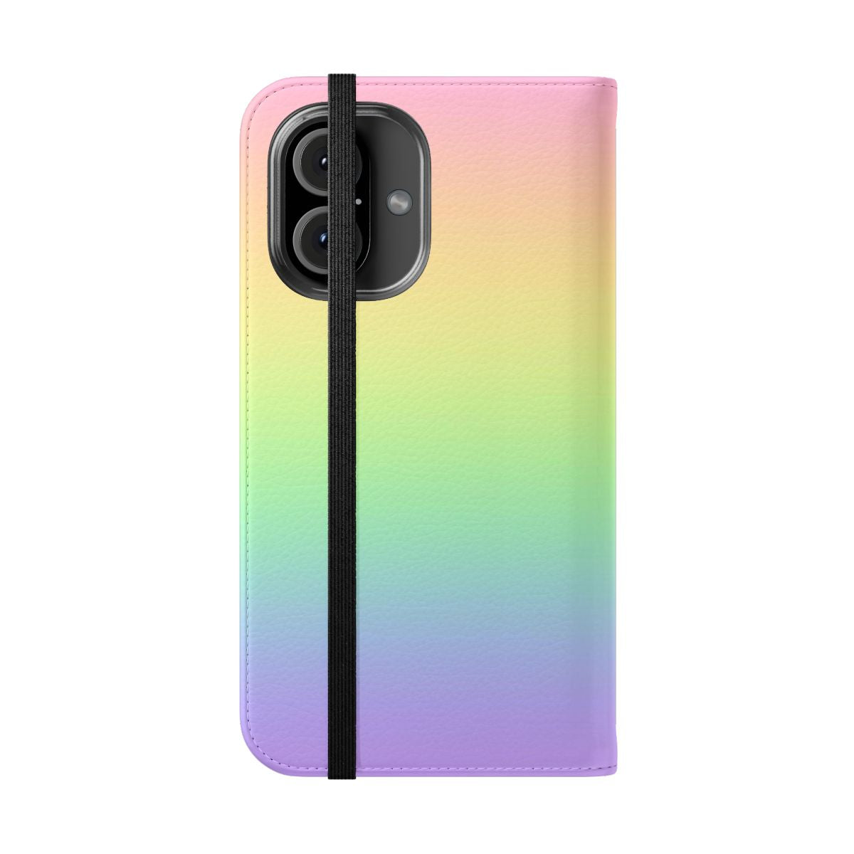 Vibrant pastel rainbow gradient phone case cover - Folded Front