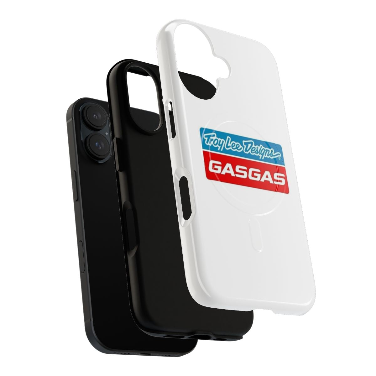 Magnetic tough phone case with motocross racing design - Layers