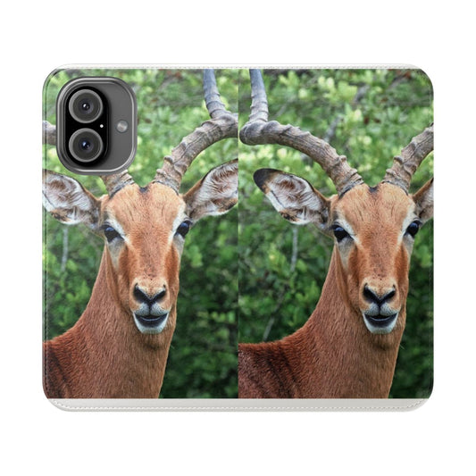 Horned animal phone case cover with a protective and stylish design.