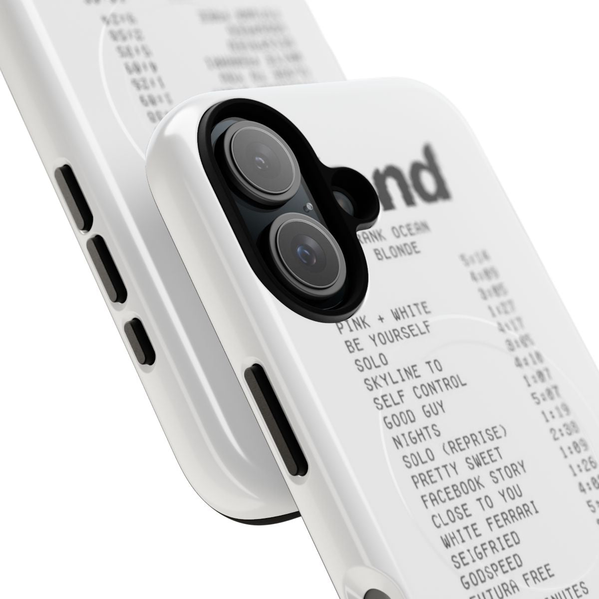 Customizable phone case inspired by Frank Ocean's album Blond - Detail