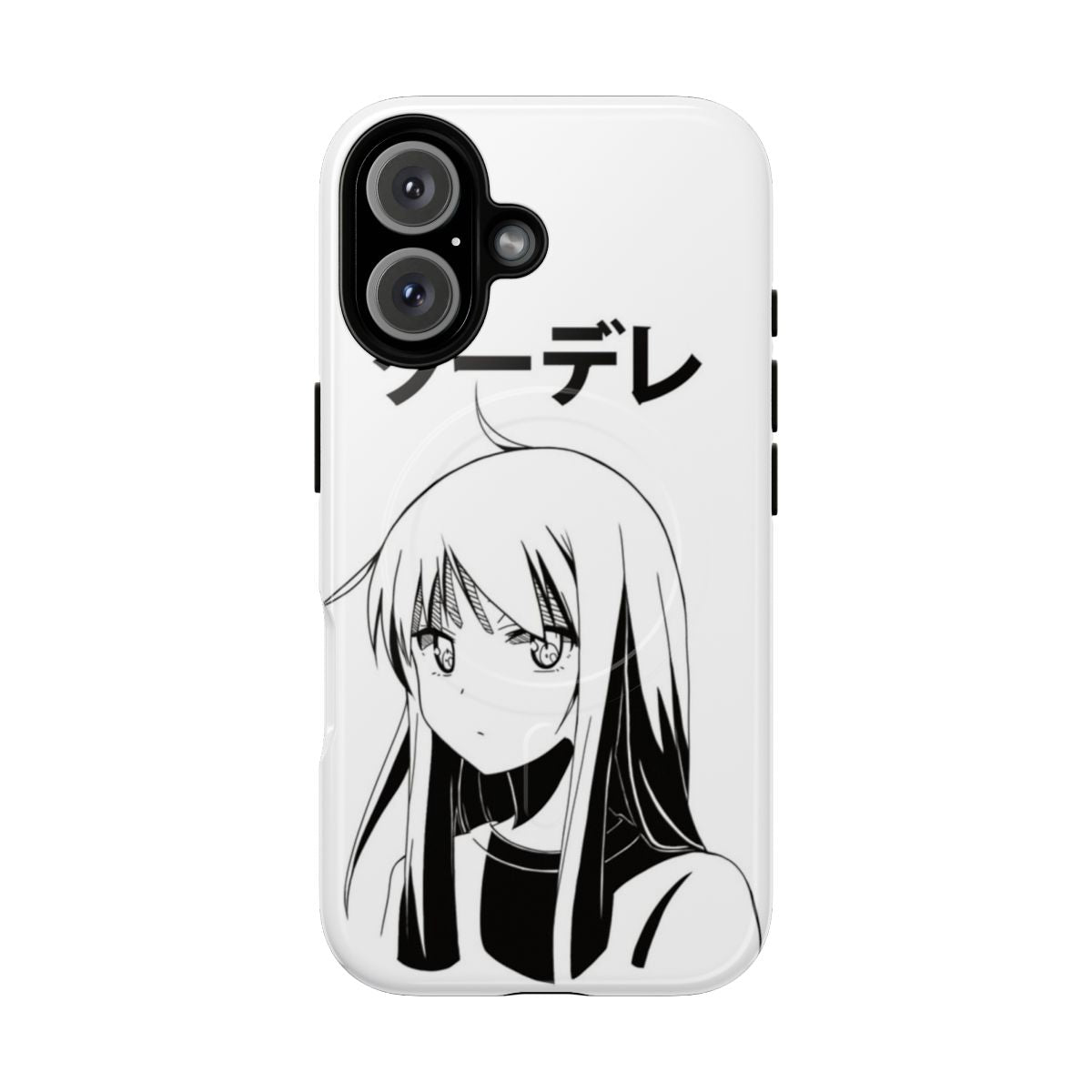 Anime-style phone case featuring Shiina Mashiro, a kuudere character