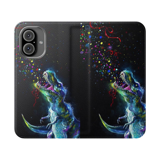 Shimmering Cosmic T-Rex Phone Case