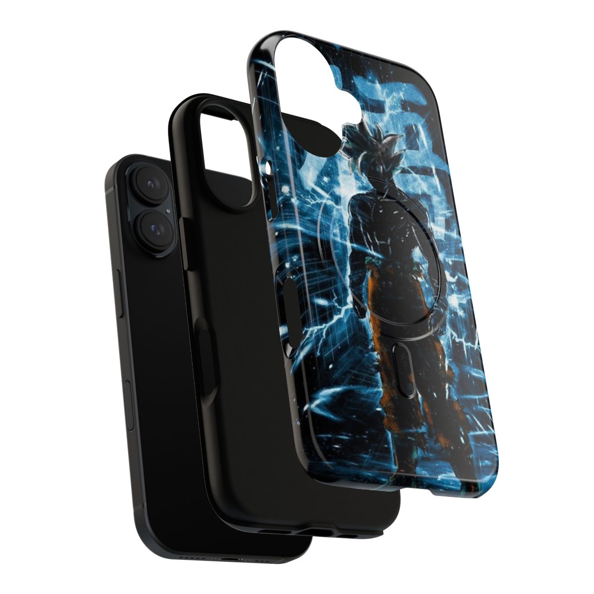 Goku Ultra Instinct inspired magnetic tough phone cases with dragon ball design - Layers