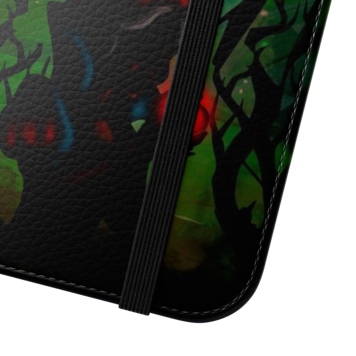 Evil Queen Inspired Flip Cover Phone Case with a Poisoned Apple Design - Close Up