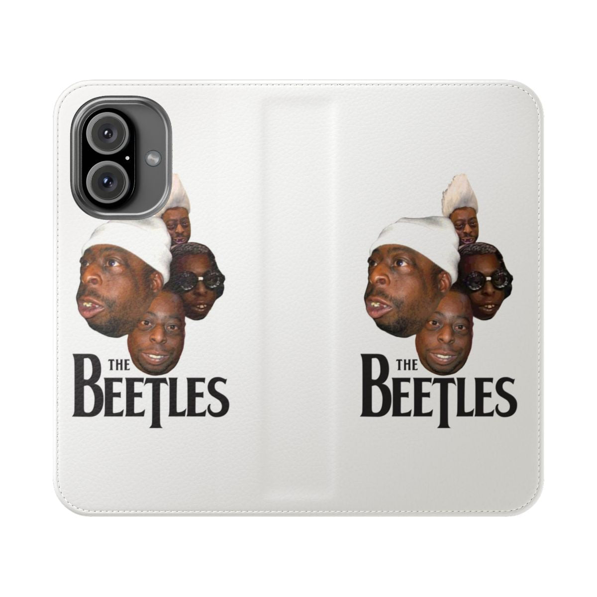 Vibrant Beetle-Inspired Flip Phone Case with Unique Imagery