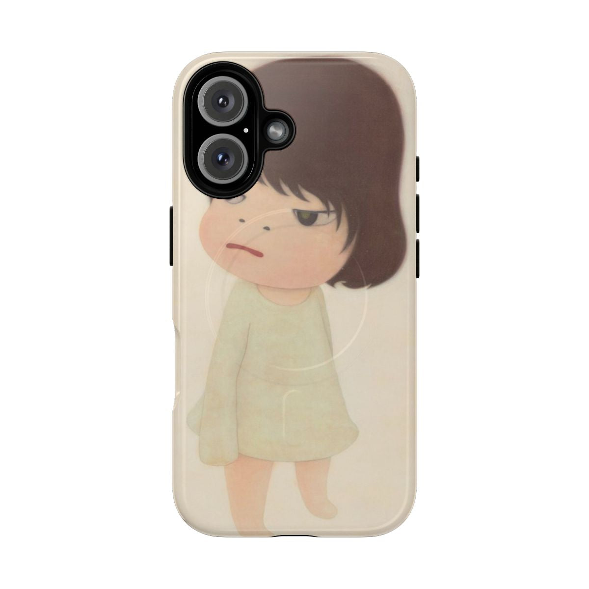 Magnetic tough phone case with artwork inspired by Japanese artist Yoshitomo Nara