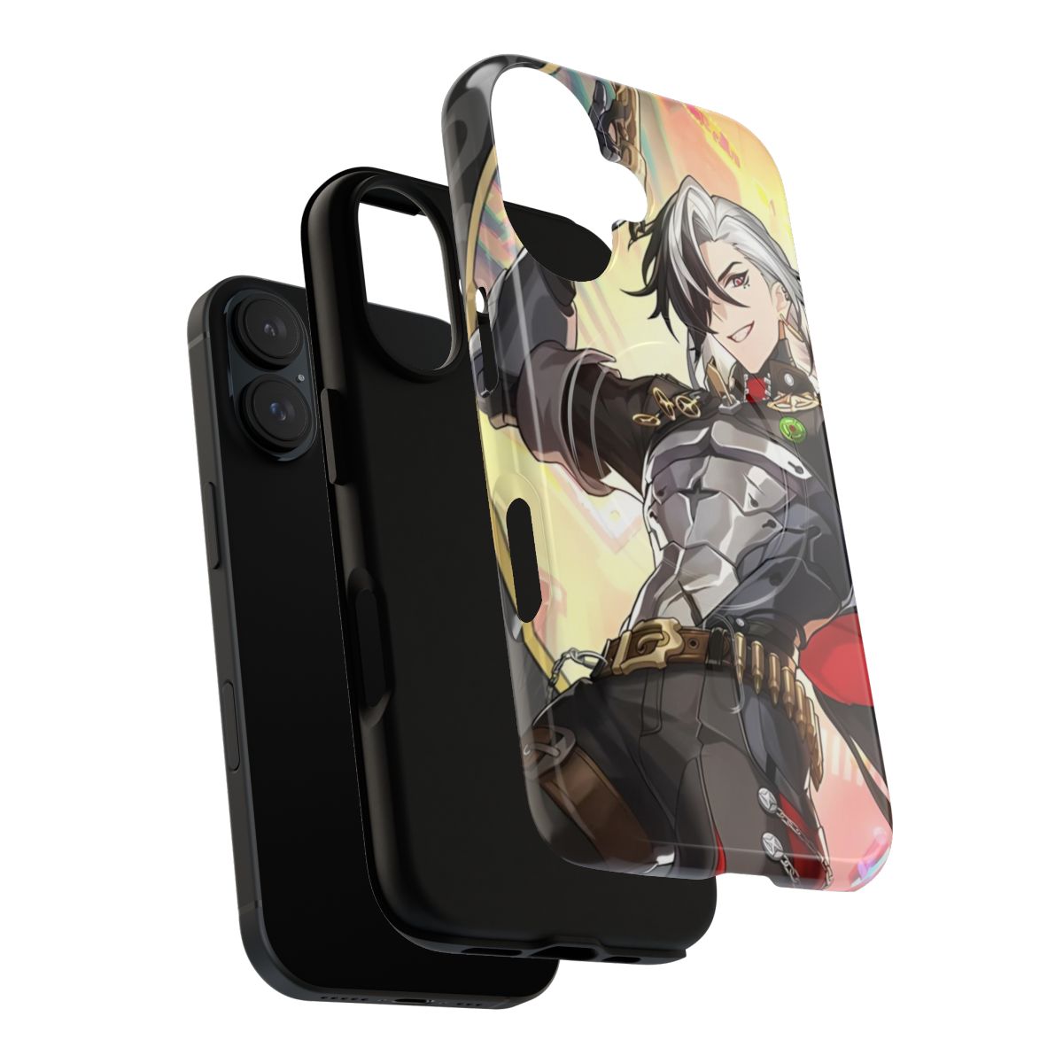 Durable magnetic phone case with Honkai Star Rail themed design - Layers