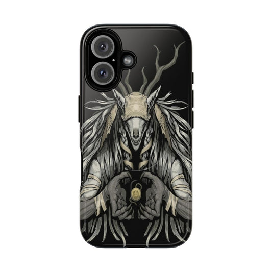 Bloodborne-themed phone case with a magnetic closure and tough construction