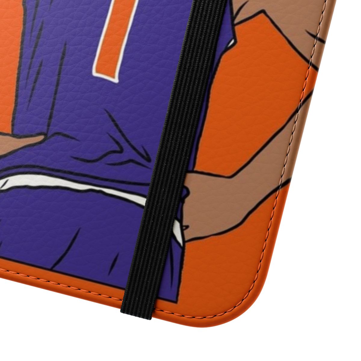 Custom Devin Booker Inspired Flip Cover Phone Case - Close Up