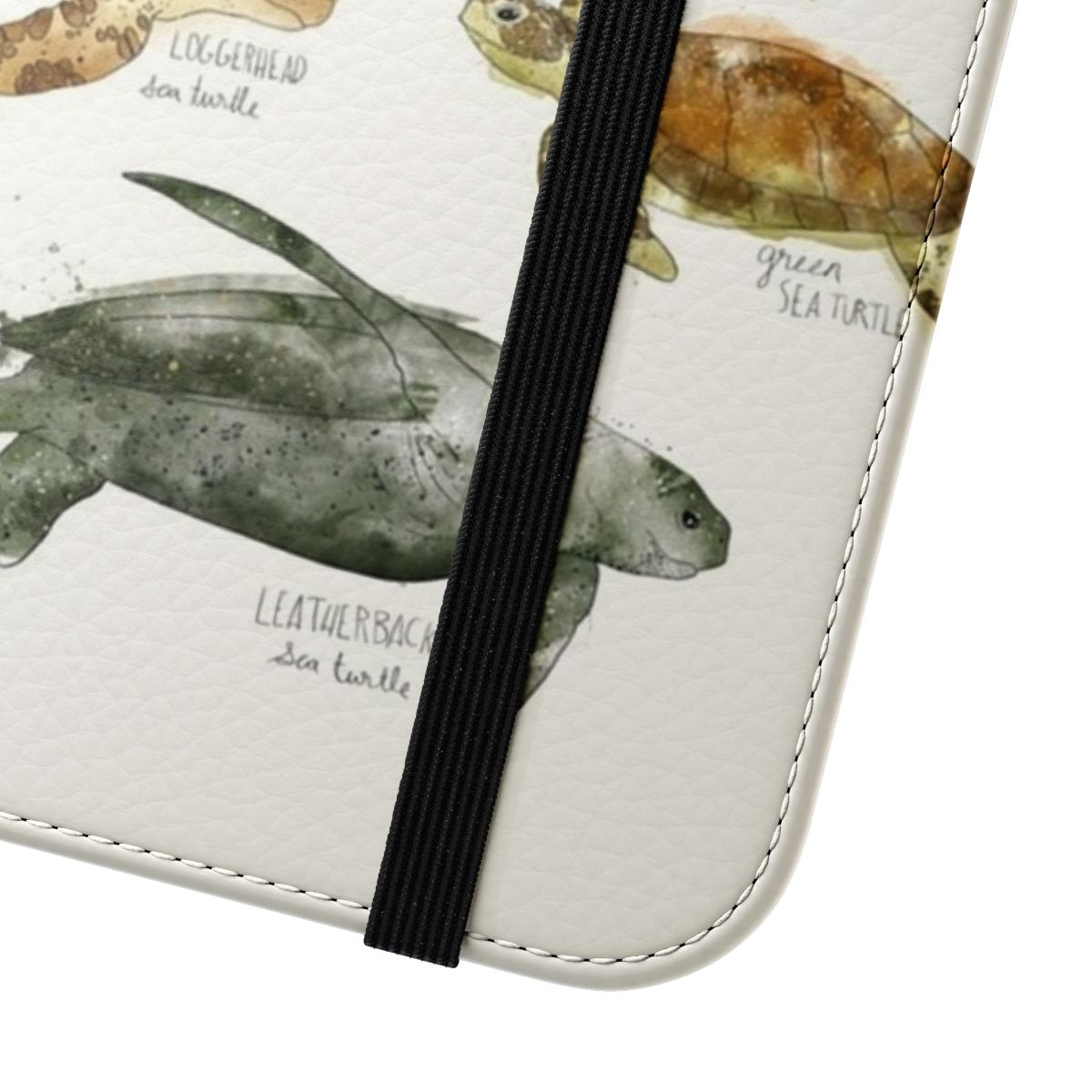 Image of a vibrant sea turtle phone case cover - Close Up