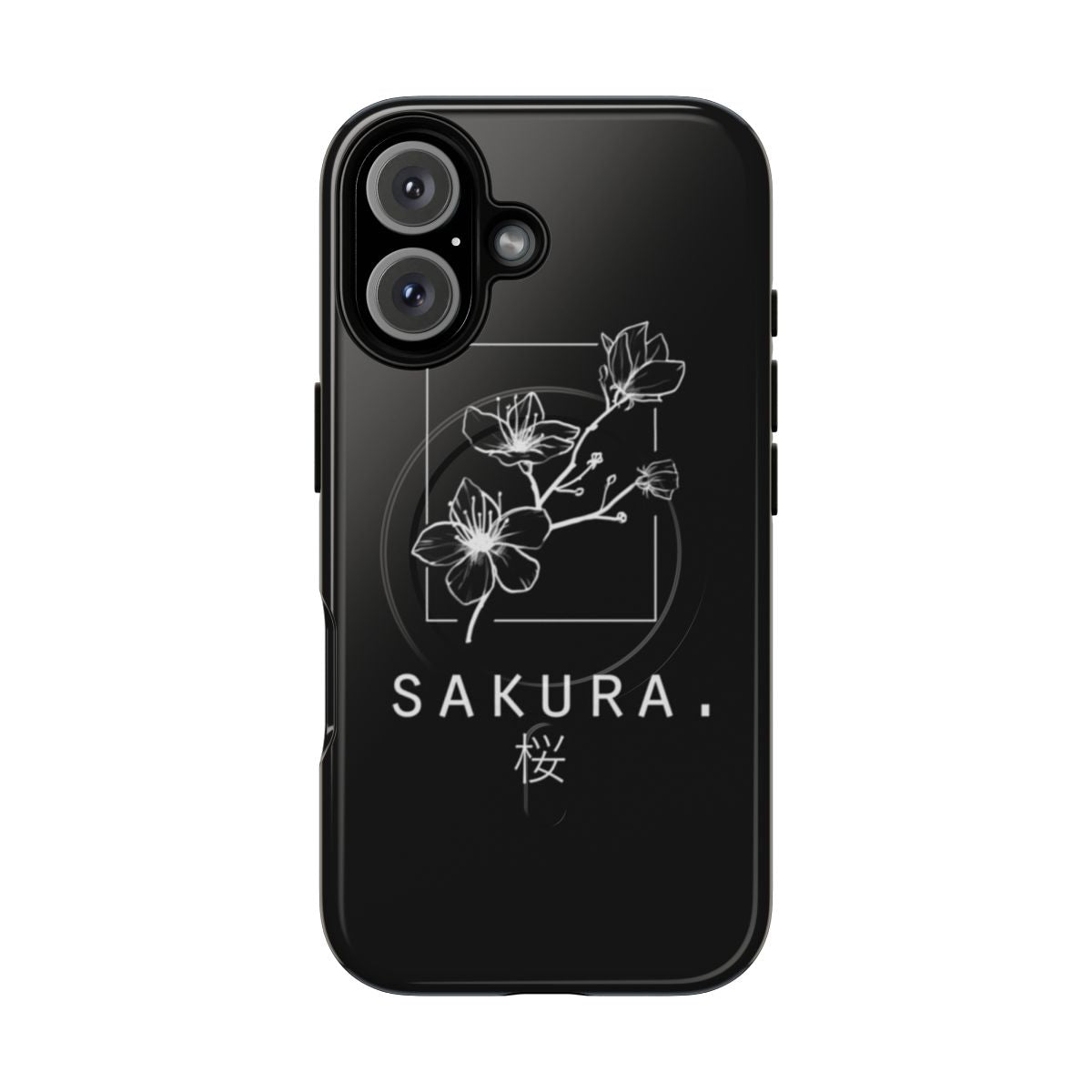 Sleek and minimalist phone case featuring a beautiful sakura (cherry blossom) flower design