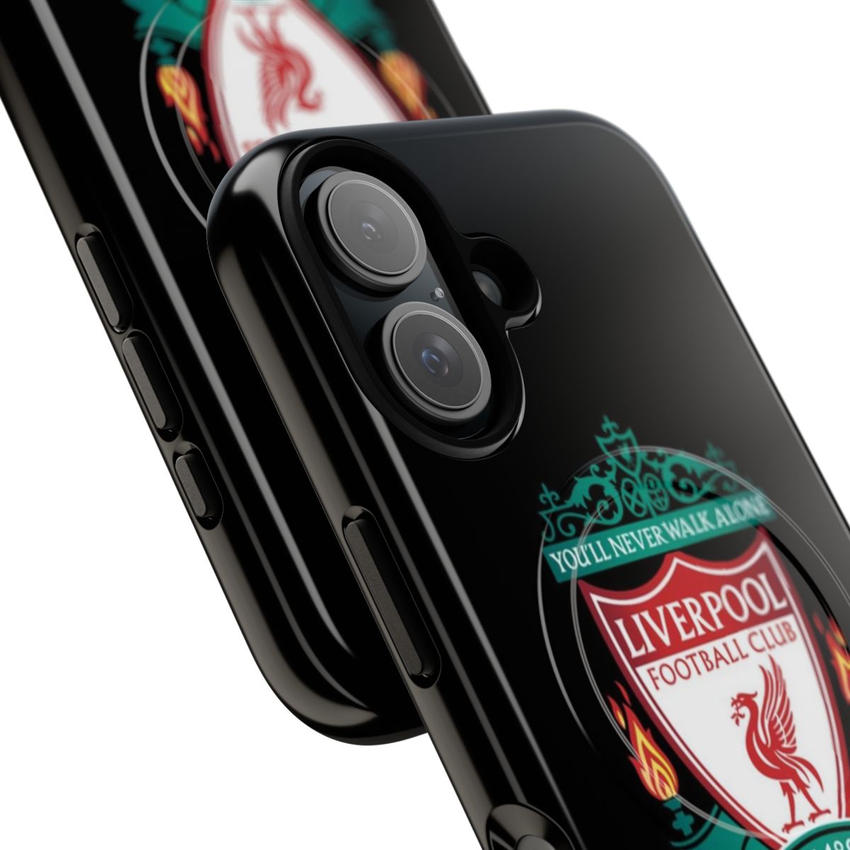 Magnetic phone case featuring the classic Liverpool FC logo and team colors - Detail