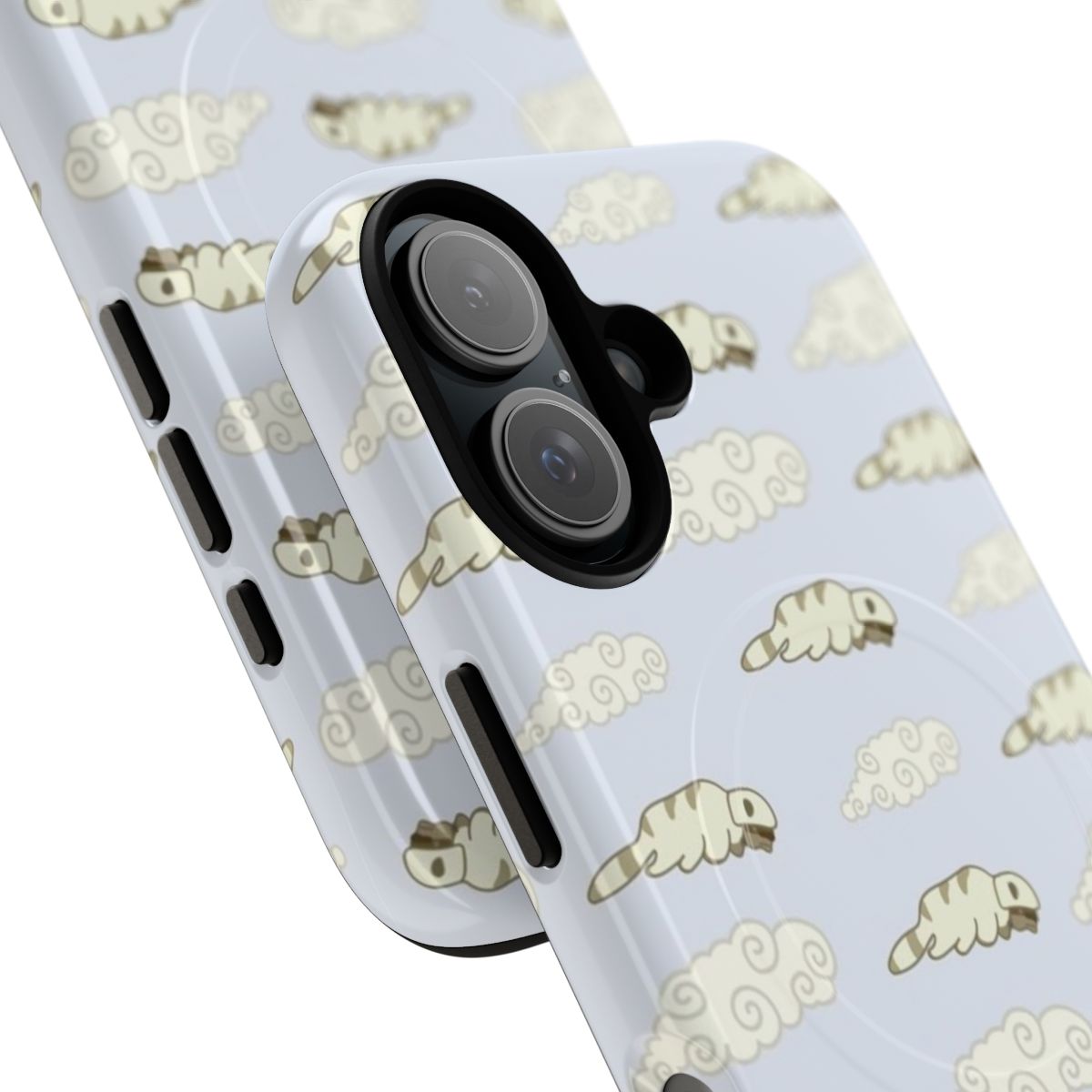 Magnetic tough phone case featuring Appa and appa-shaped clouds from Avatar: The Last Airbender - Detail