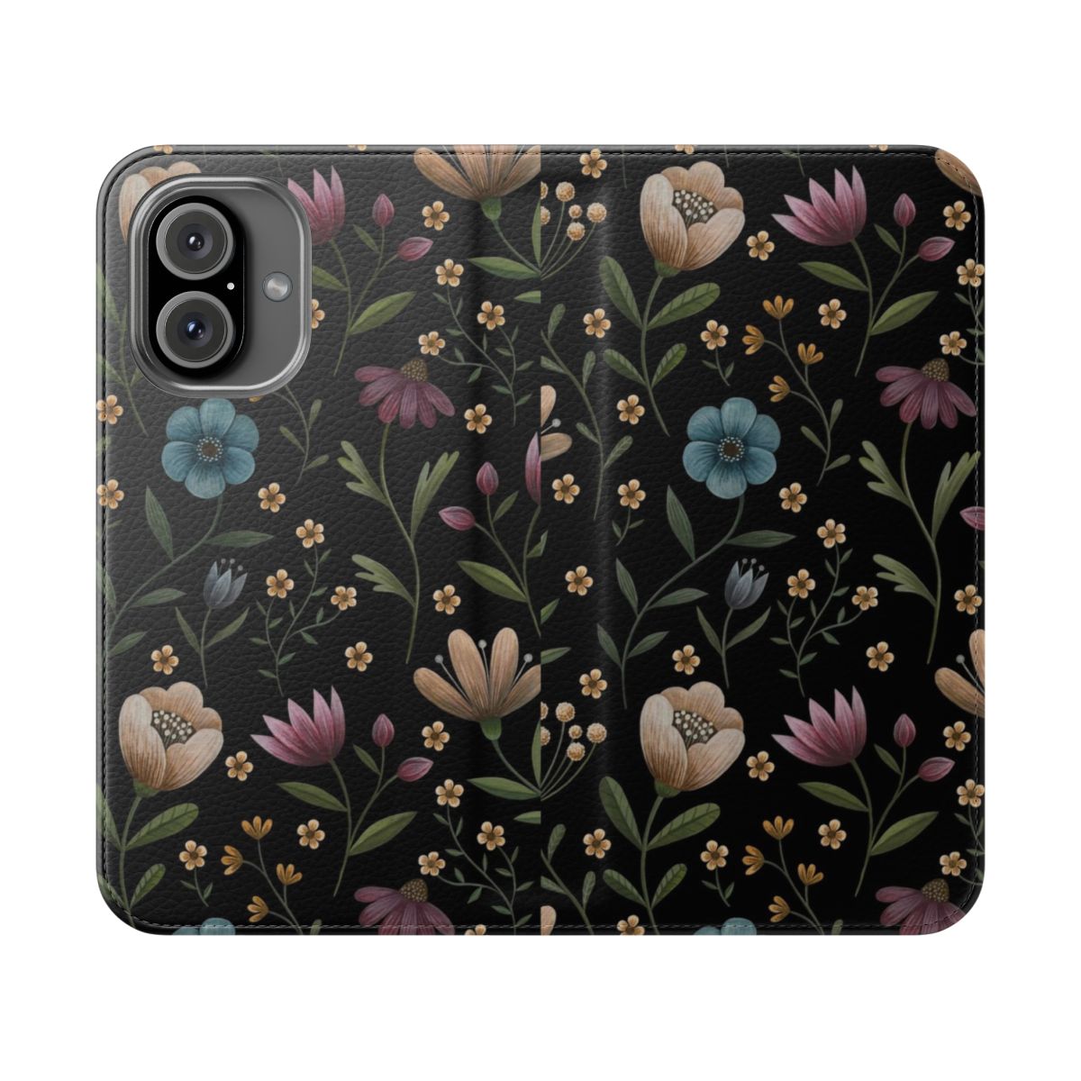 Enchanting floral phone case with a secret garden-inspired botanical design