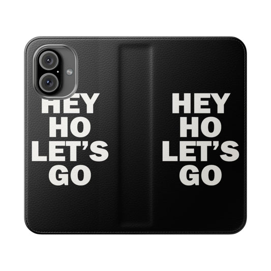 Ramones Inspired Flip Cover Phone Case for Mobile Devices