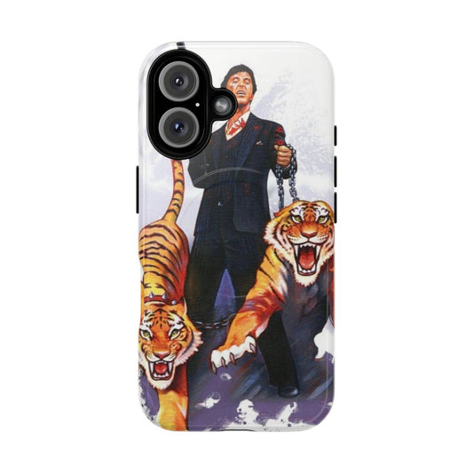 Rugged magnetic phone case with tiger design for Montana