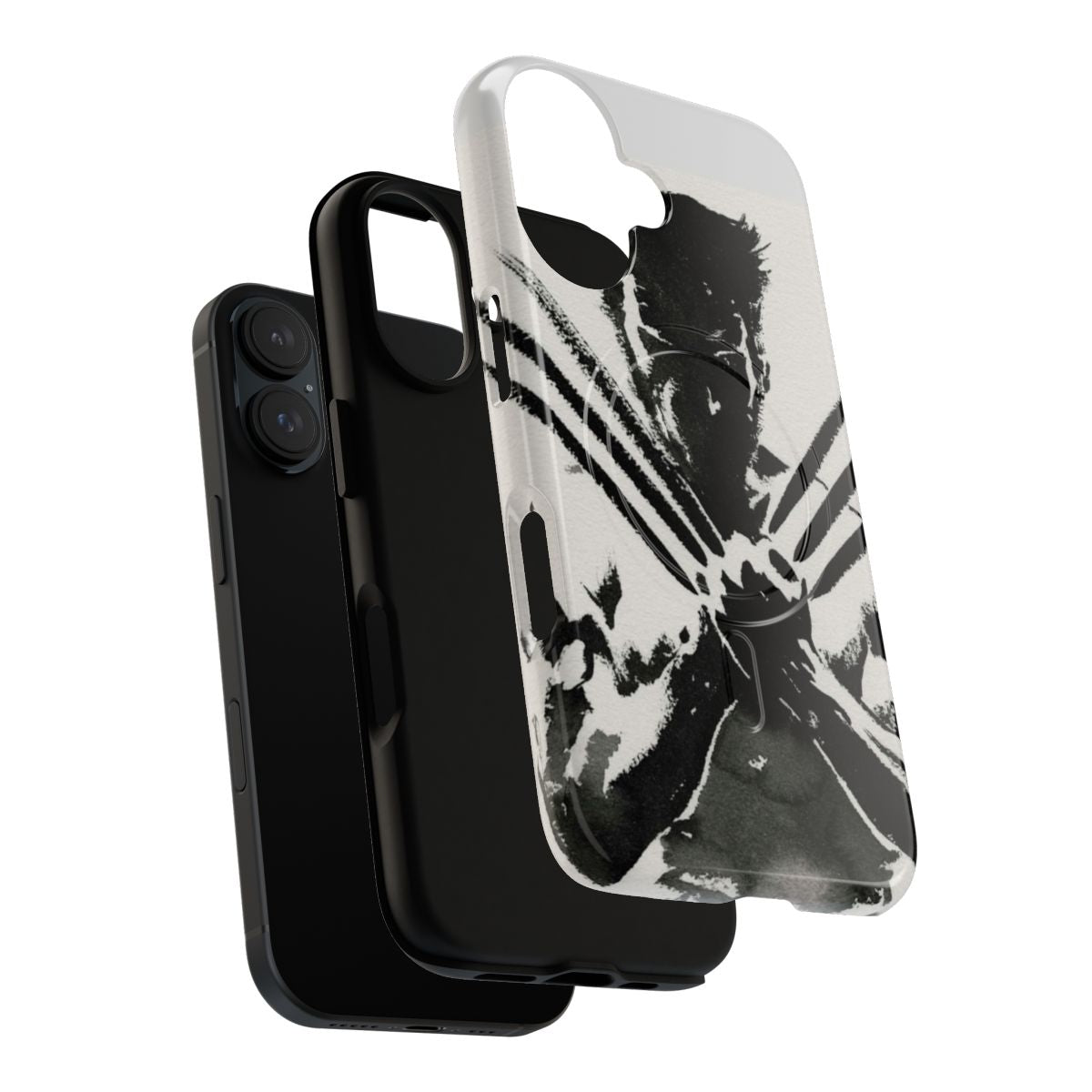 Durable magnetic phone case with Wolverine-inspired design - Layers