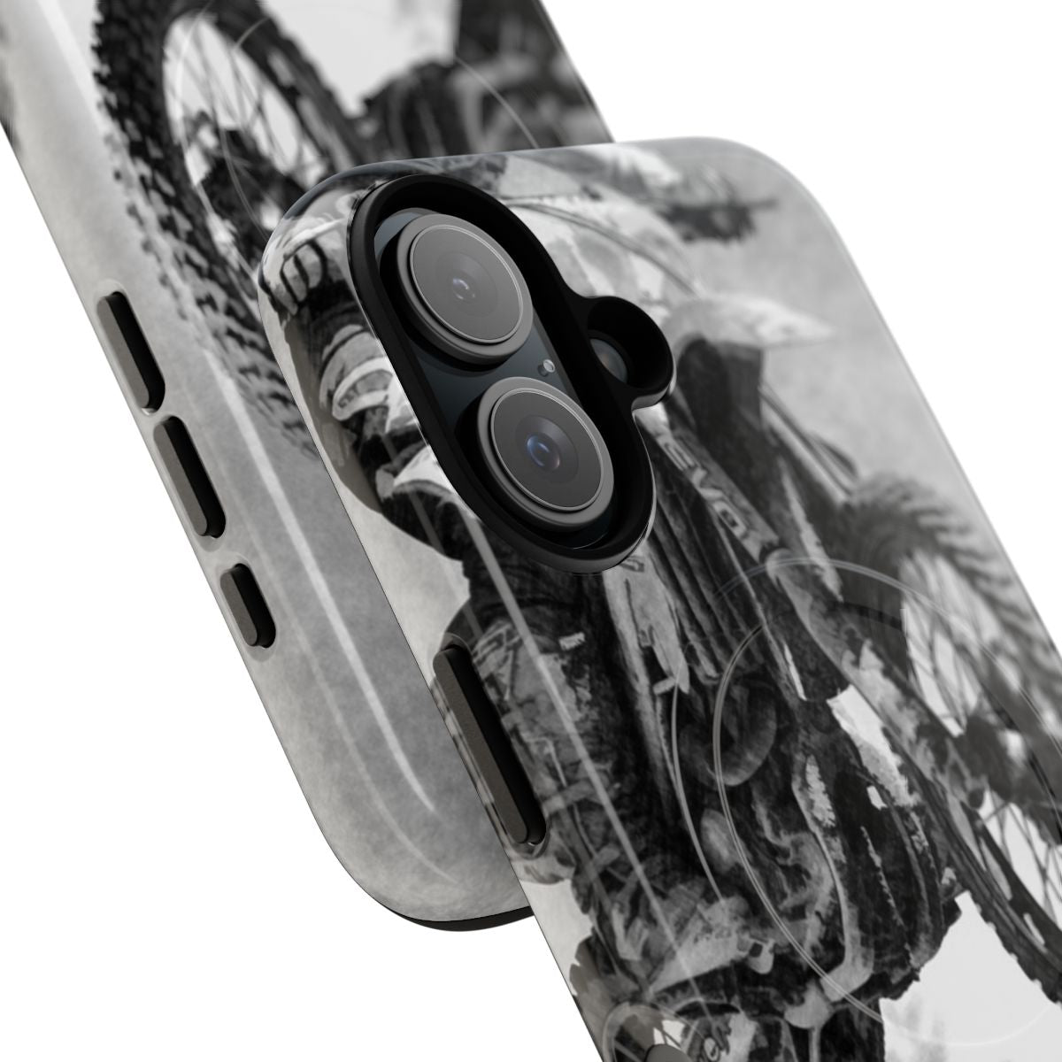 Rugged motocross racer magnetic phone case for durable protection on the track - Detail