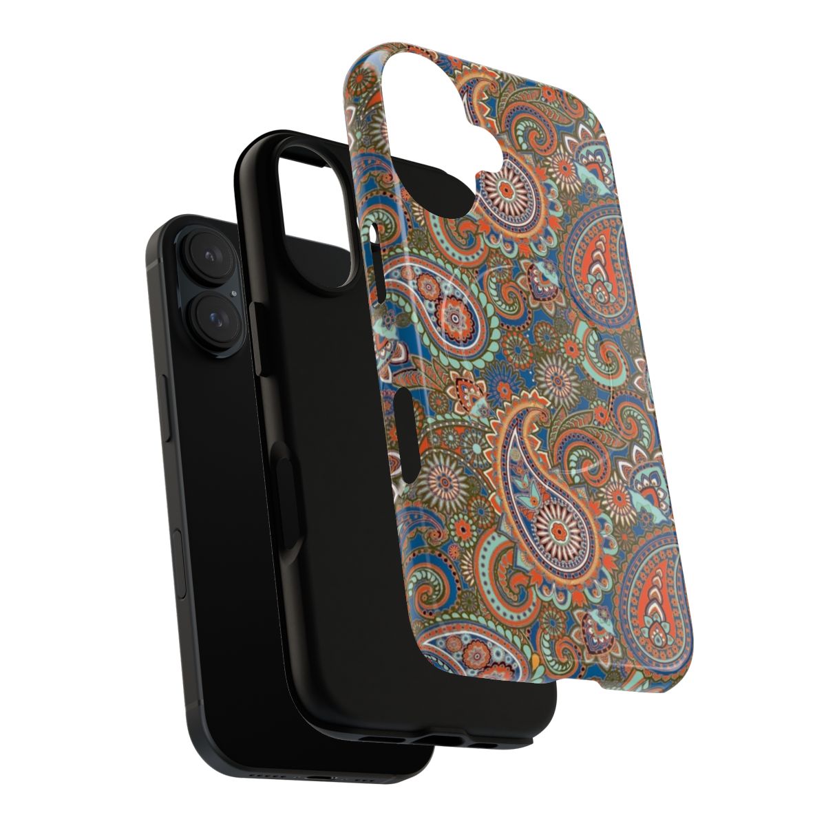 Mod paisley pattern phone case for retro and vintage style smartphones - Layers