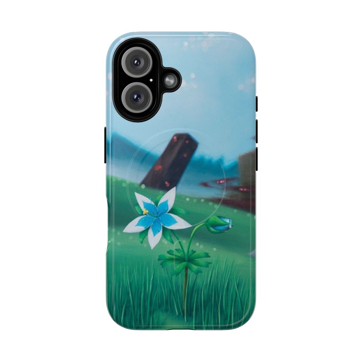 Magnetic tough acrylic phone case with Silent Princess design