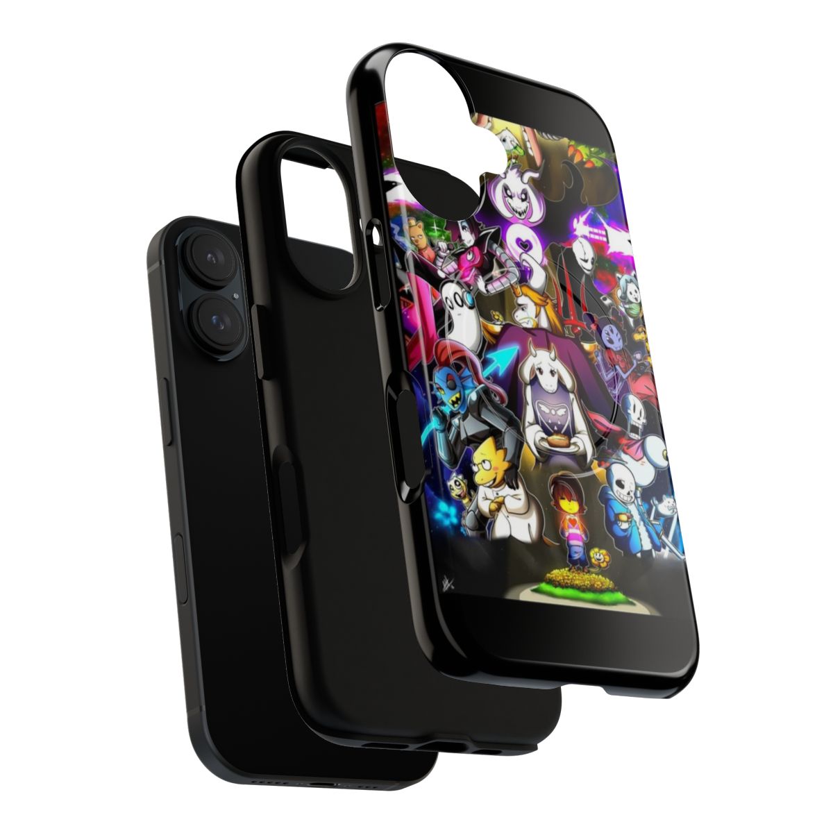 Undertale-themed magnetic protective phone case with fan art designs - Layers