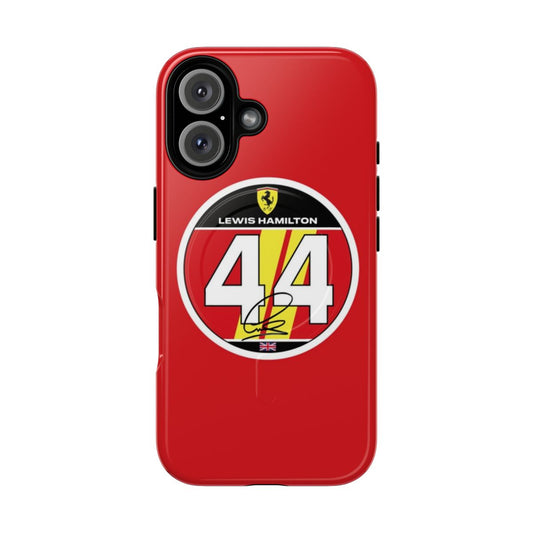 2025 magnetic tough phone case with lewis hamilton design