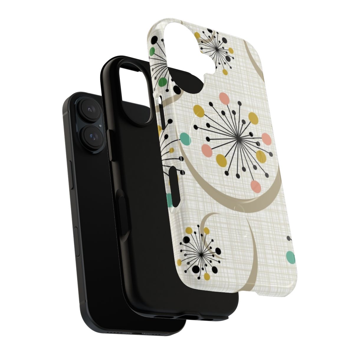 Eames-inspired starburst design phone case - Layers