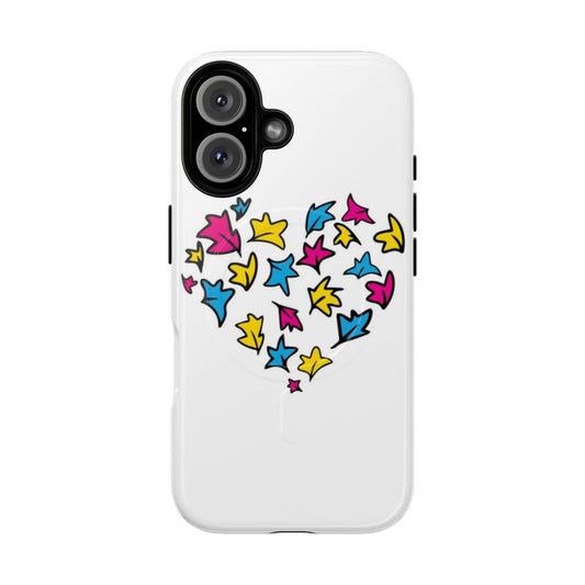 Pansexual Leaves Magnetic Tough Phone Case with Heartstopper Inspired Design